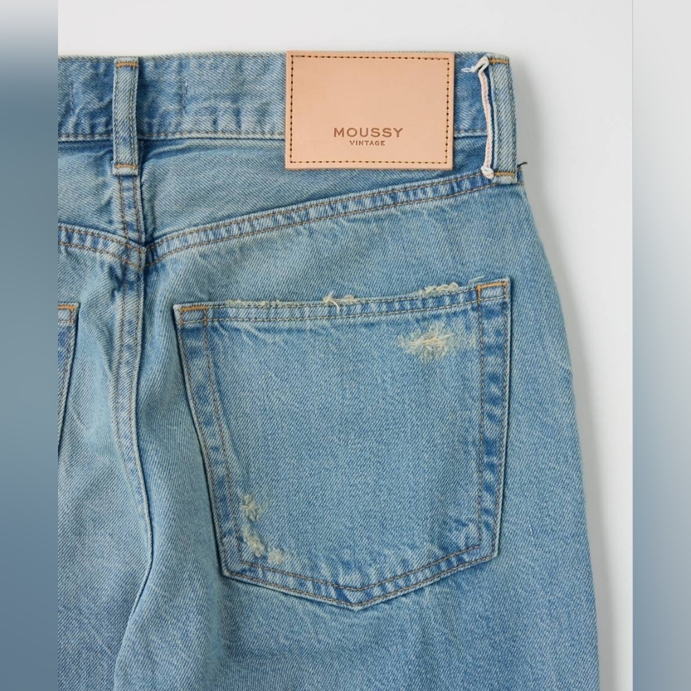 NWT- MOUSSY VINTAGE MV Goulds Straight Leg Light Blue Jean Women's Size 27 - Picture 6 of 14